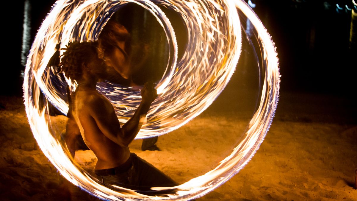 Boracay fire dancing