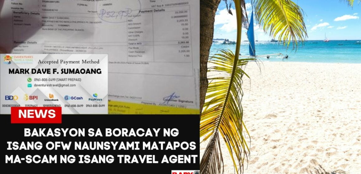 Filipino Overseas Worker's Boracay Vacation Ruined After Being Scammed by a Travel Agent