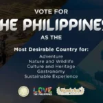 Vote for the Philippines as the most desirable country for adventure, Nature and Wildlife Culture