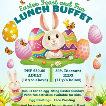 Easter Celebration at Paradise Garden’s Sunsetview Restaurant